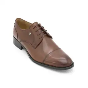 3002 Fosco Hakiki Deri Erkek Ayakkabı Taba