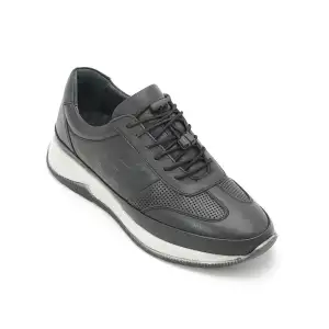 305-1 SYR Erkek Hakiki Deri Ayakkabı Siyah Poli