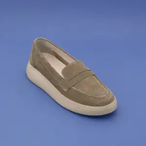 405 FMS Hakiki Deri Bayan Ayakkabı Vizon Süet