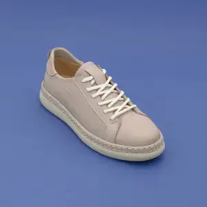 420 FMS Hakiki Deri Bayan Ayakkabı Vizon