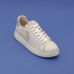 463 FMS Hakiki Deri Bayan Ayakkabı Ekru