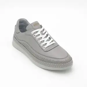 5204 BRO Erkek Hakiki Deri Ayakkabı Gri