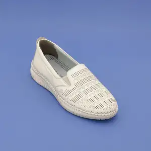 61 MRK Hakiki Deri Bayan Ayakkabı Bej