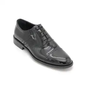 9920 Fosco Hakiki Deri Erkek Ayakkabı Siyah Rugan