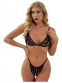Dantelli Fantazi Sütyen ve G-String Takımı TM2045