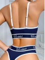Kadın Lacivert Sweet Yazılı Sütyen Kilot Takımı 5160