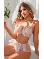 Kadın Seksi Beyaz Dantel Fantezi Kostümü 2123