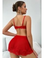 Kırmızı Valentines Tasarım Gecelik 18511