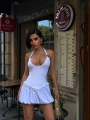 Morliva Aksesuarlı Mini Boy Elbise 1113