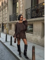 Morliva Black devil dress Mini Elbise