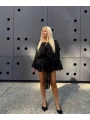Morliva Black devil dress Mini Elbise