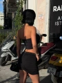 Morliva inci detaylı mini boy etekli takım 795