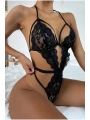 Morliva Şık Siyah Dantelli Babydoll Gecelik TM1297
