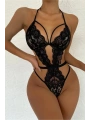 Morliva Şık Siyah Dantelli Babydoll Gecelik TM1297