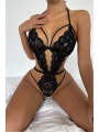 Morliva Şık Siyah Dantelli Babydoll Gecelik TM1297