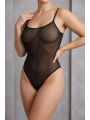 Morliva Siyah Transparan Tül Fantazi Bodysuit TM1481