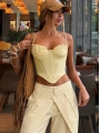 SALGU BÜSTİYER & PANTOLON TAKIM SARI