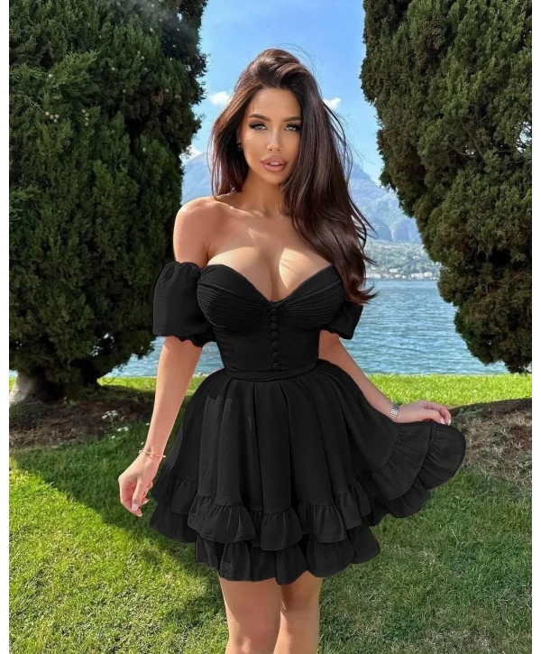 Morliva Dubai kumaş elbise 1444
