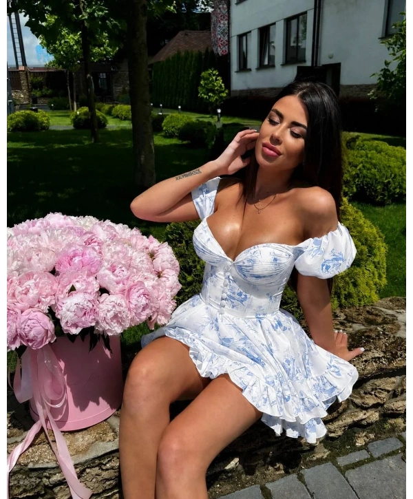 Morliva Dubai kumaş elbise 1563