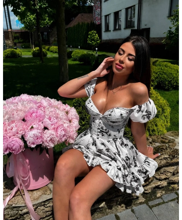 Morliva Dubai kumaş elbise 1563