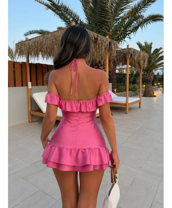 Morliva Martina Saten Dress Elbise 6129