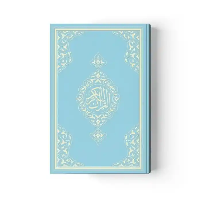 2 Renkli Orta Boy KurAn-I Kerim (Miklepsiz) Mavi