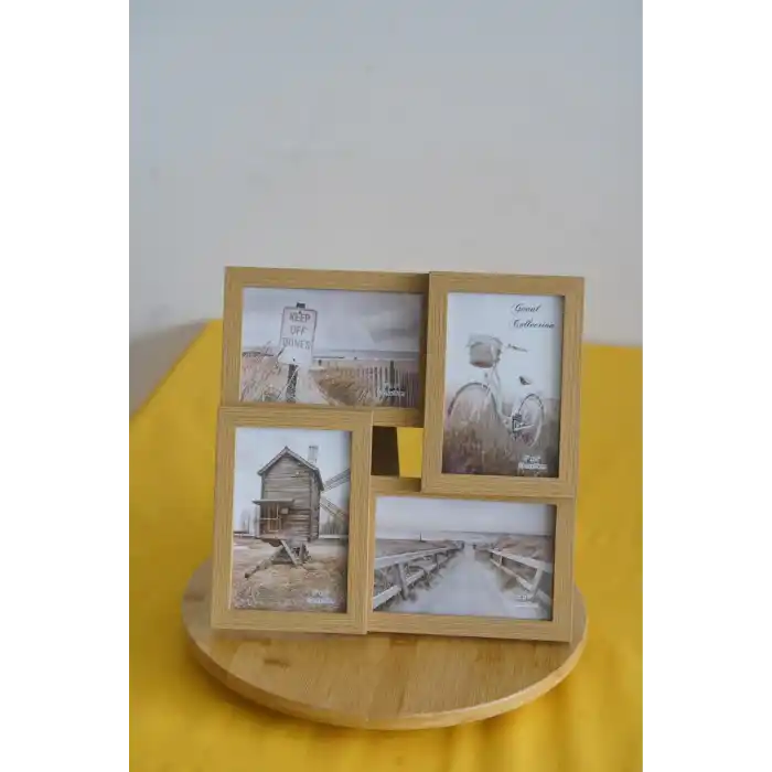 Ahşap Resim Çerçevesi 4Lü 10X15