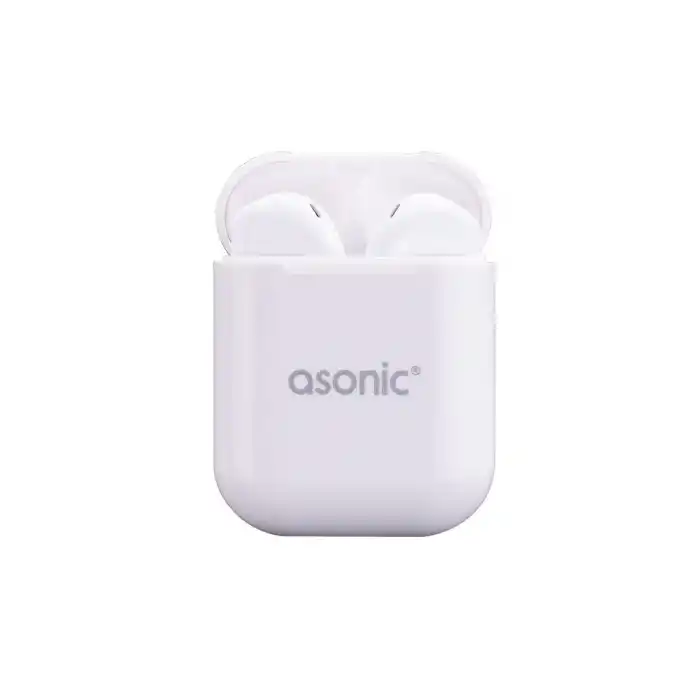 Asonic AS-TWS130 Beyaz Mobil Telefon Uyumlu Bluetooth Tws Mikrofonlu Kulaklık