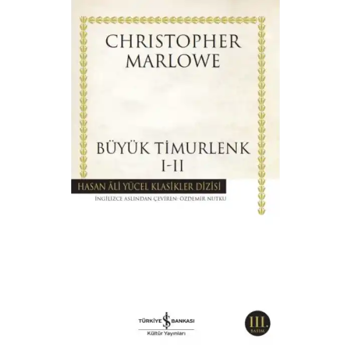 Büyük Timurlenk I-II Hasan Ali Yücel Klasikleri