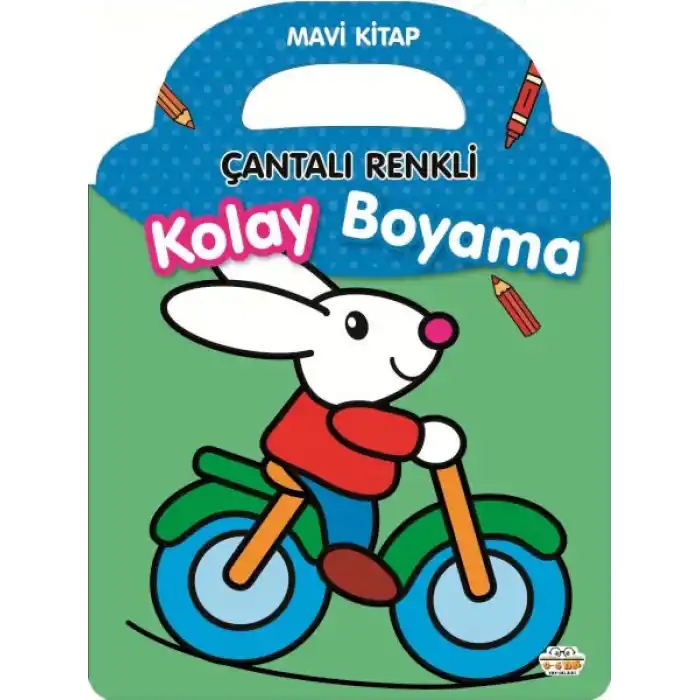 Çantalı Renkli Kolay Boyama- Mavi Kitap