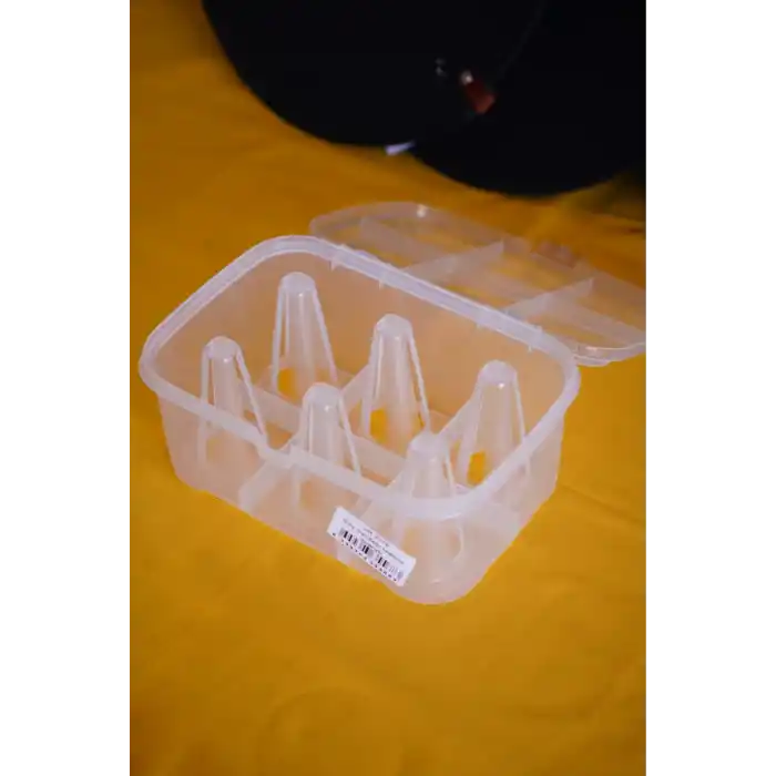 Çay Bardağı Taşıma Kutusu Şeffaf