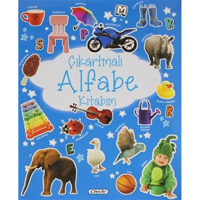 Çıkartmalı Alfabe Kitabım