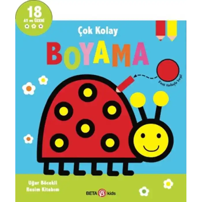Çok Kolay Boyama Uğur Böcekli Resim Kitabım