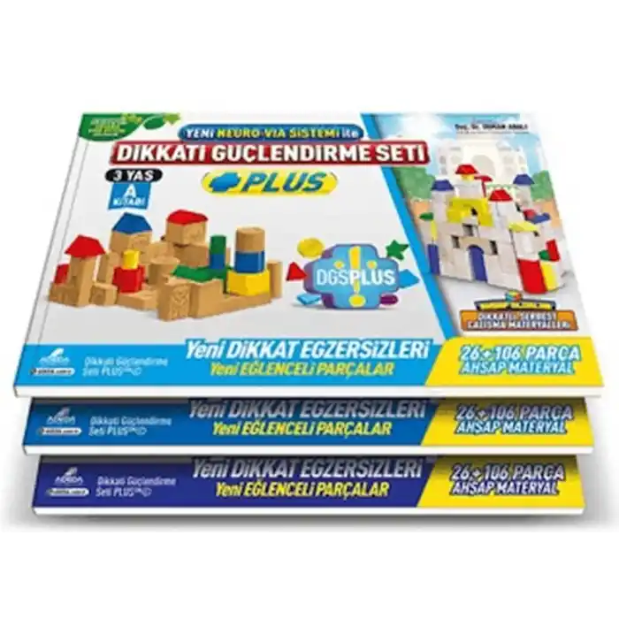Dikkati Güçlendirme Seti Plus 3 Yaş Kitap
