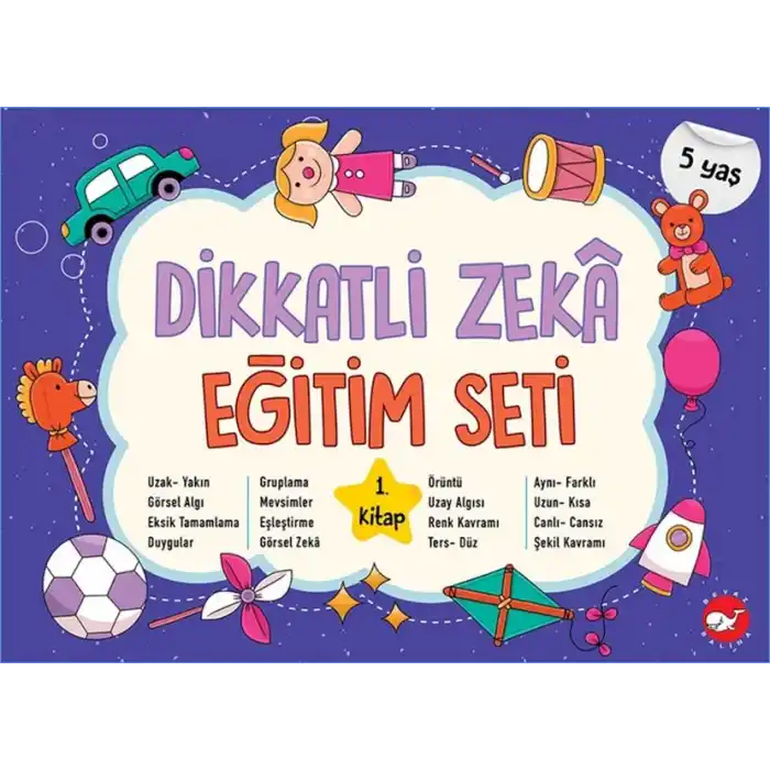 Dikkatli Zeka Eğitim Seti - 1. Kitap (5 Yaş)