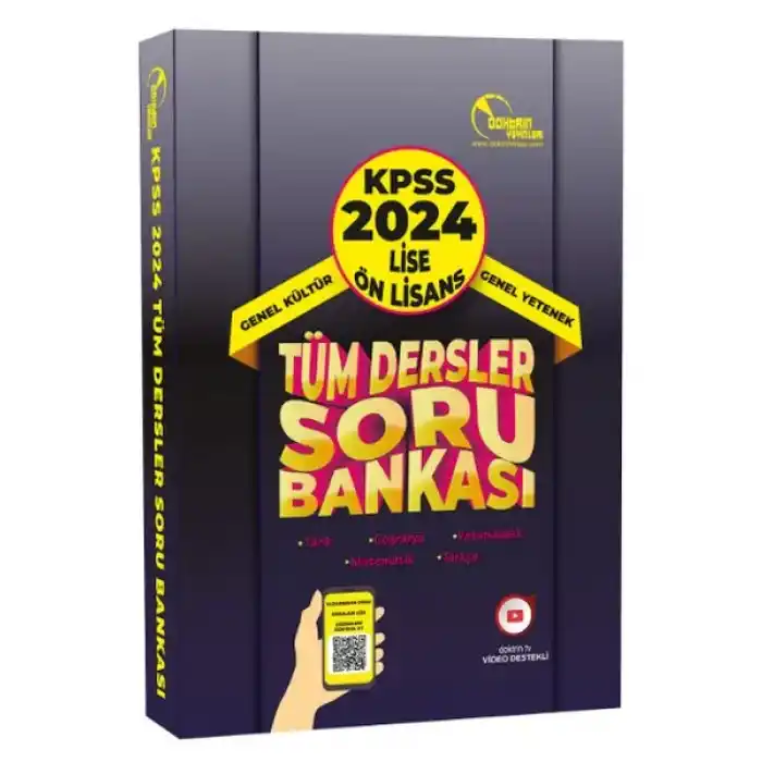 Doktrin Yayınları 2024 KPSS Lise Önlisans Tüm Dersler Tek Kitap Soru Bankası