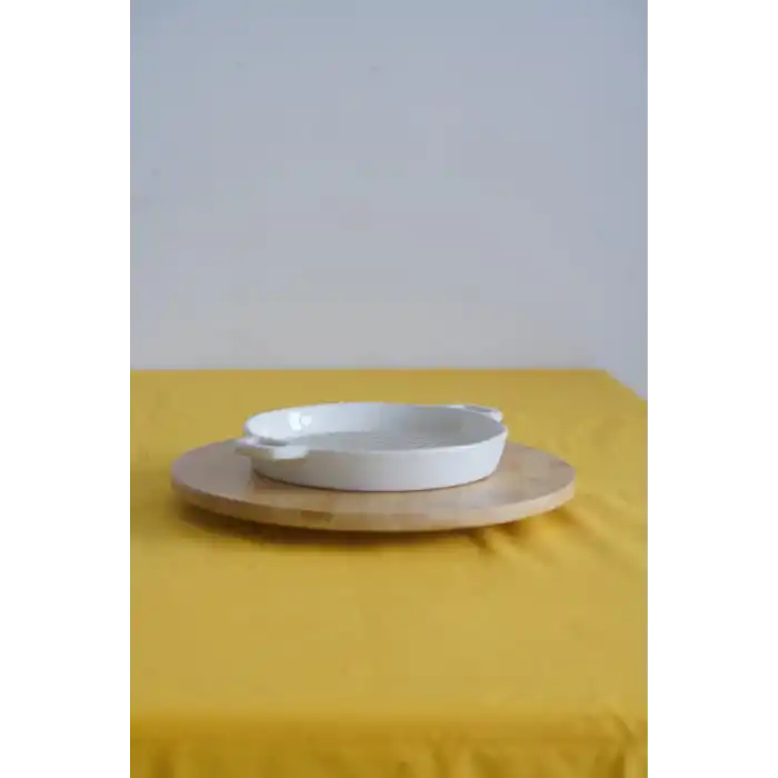 Ecr Seramik Yuvarlak Izgara Fırın Kabı 21cm