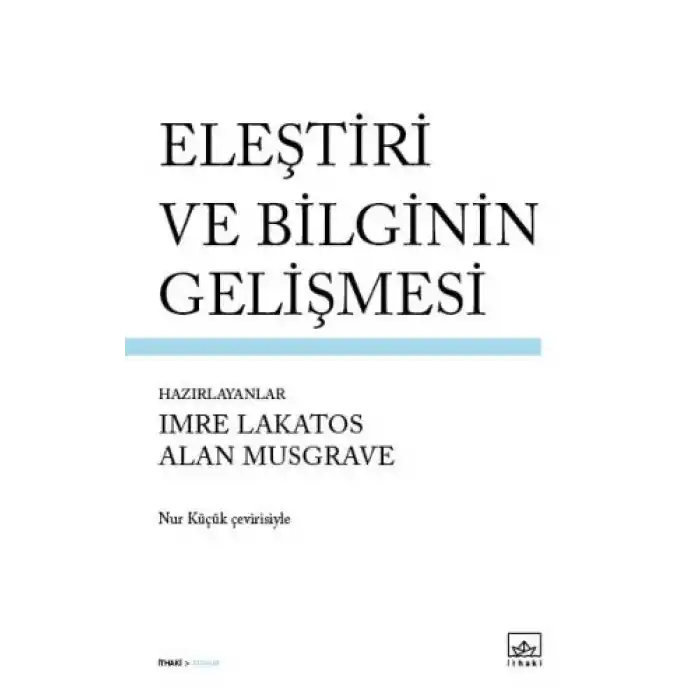 Eleştiri ve Bilginin Gelişmesi