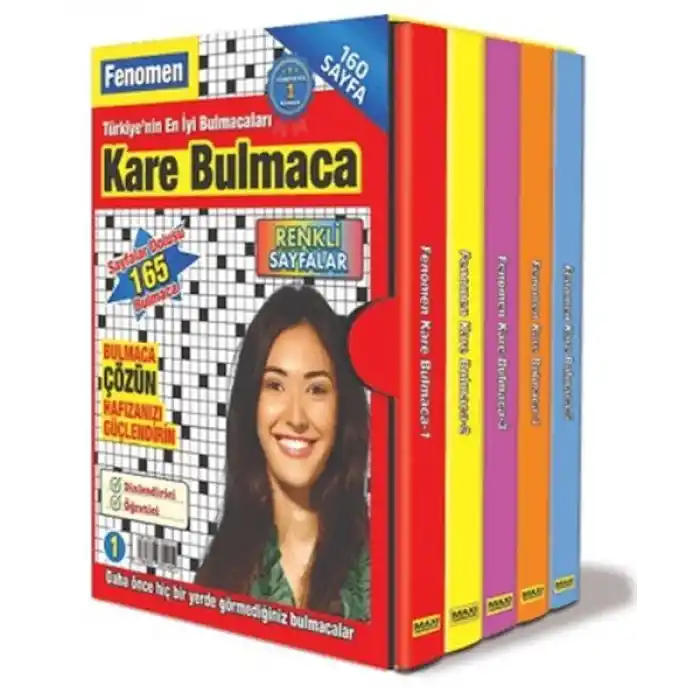 Fenomen Kare Bulmaca Seti (5 Kitap)