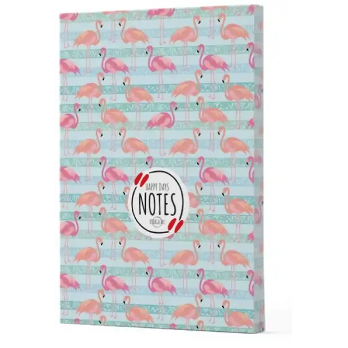 Flamingo 1 - Yan Baskılı Çizgili Defter