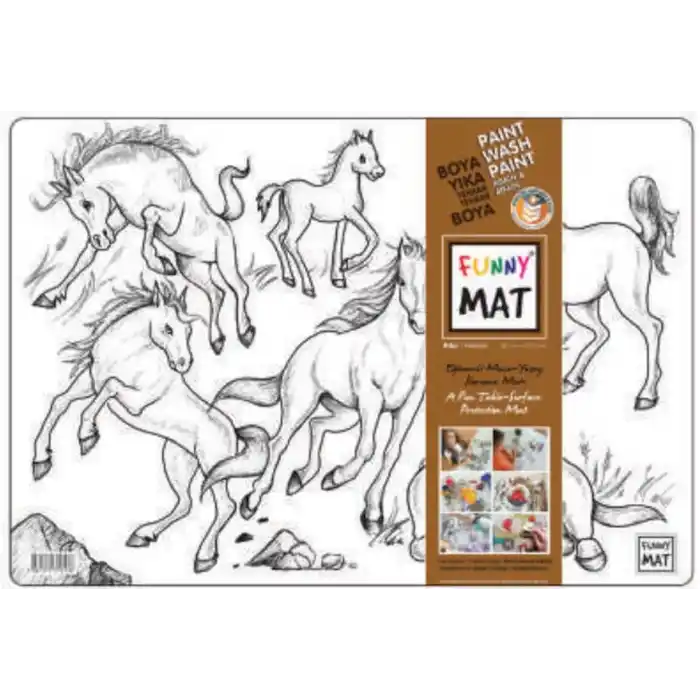 Funny Mat -  Atlar 33,5x48cm