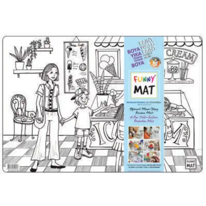 Funny Mat - Dondurma Dükkânı 33,5x48cm