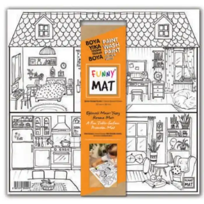 Funny Mat - Evim Güzel Evim 40x40cm