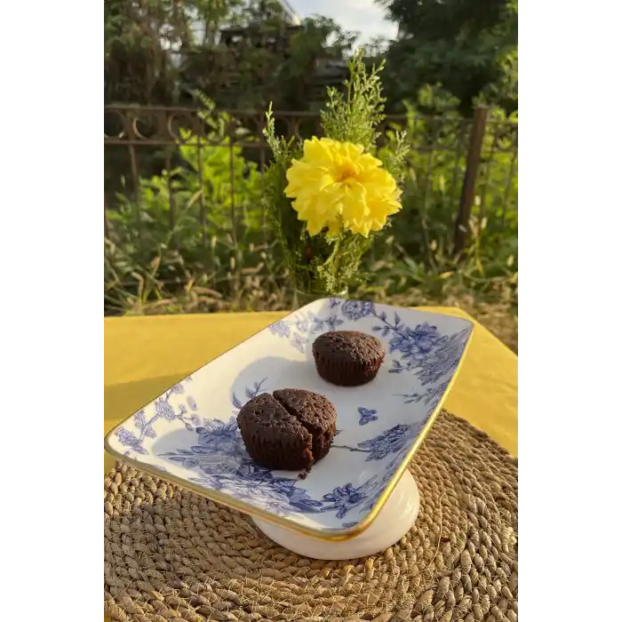 Spring Time 28cm Ayaklı Çikolata Tabağı