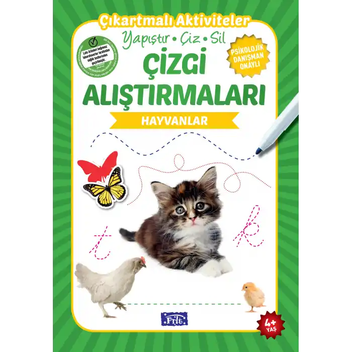 Hayvanlar - Çizgi Alıştırmaları