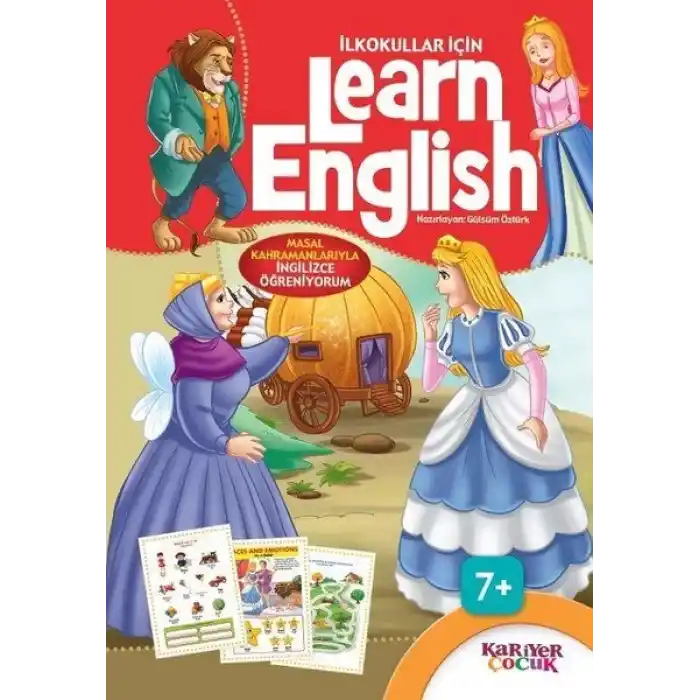 İlkokullar İçin Learn English - Kırmızı