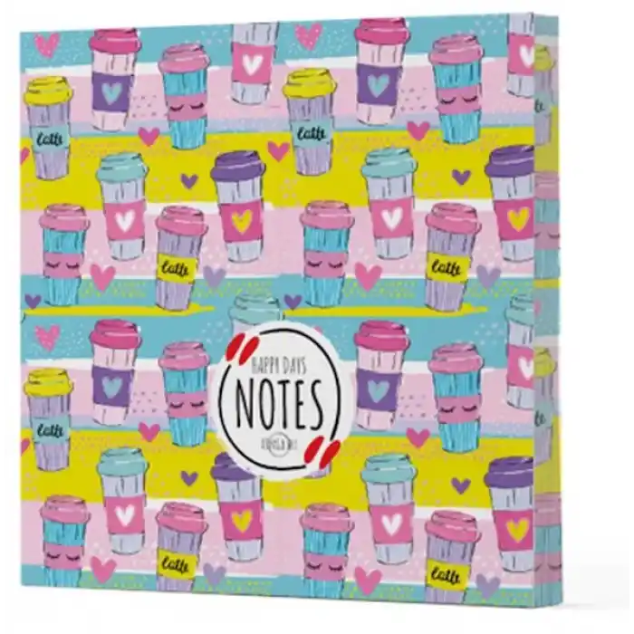 Kahve 10 - Çizgisiz Yan Boyamalı Defter