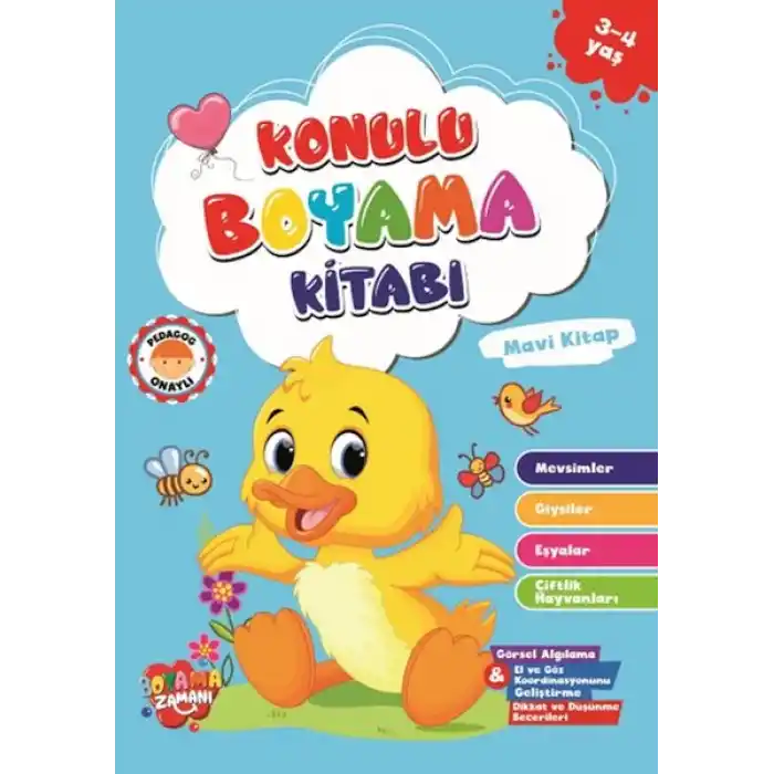Konulu Boyama - MaviKitap (3-4 Yaş)