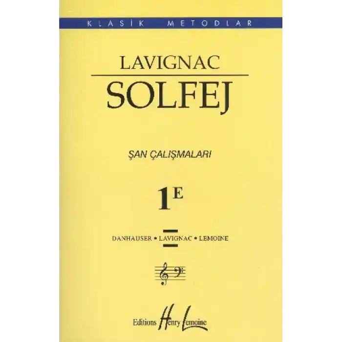 Lavignac Solfej 1E Şan Çalışmaları