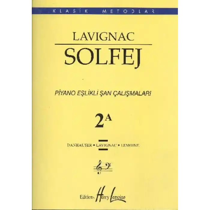 Lavignac Solfej Piyano Eşlikli Şan Çalışmaları 2A